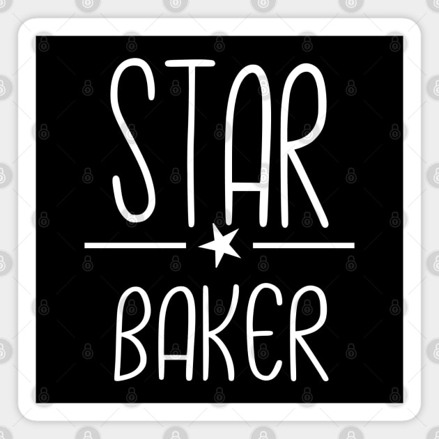 great british baking show star baker white Magnet by shimodesign